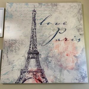 Love Paris Wall Frame Room Decor